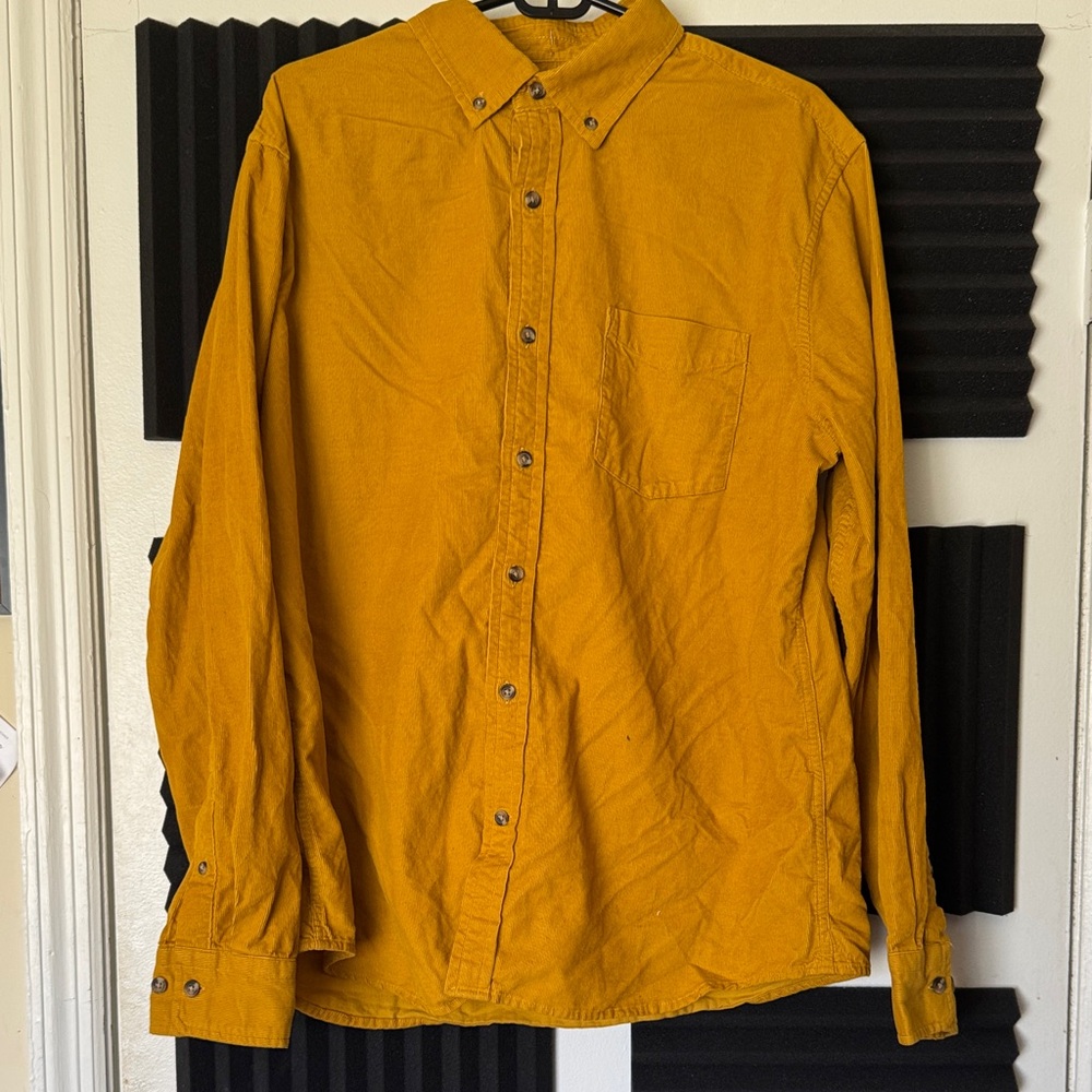 Banana Republic Men's Yellow Dress Shirt